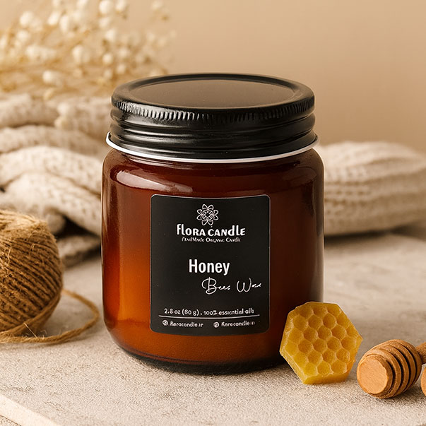 شمع-شیشه-ای-درب-کانتینری-قهوه-ای