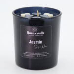 شمع لیوانی مشکی قلبی