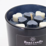 شمع لیوانی مشکی قلبی